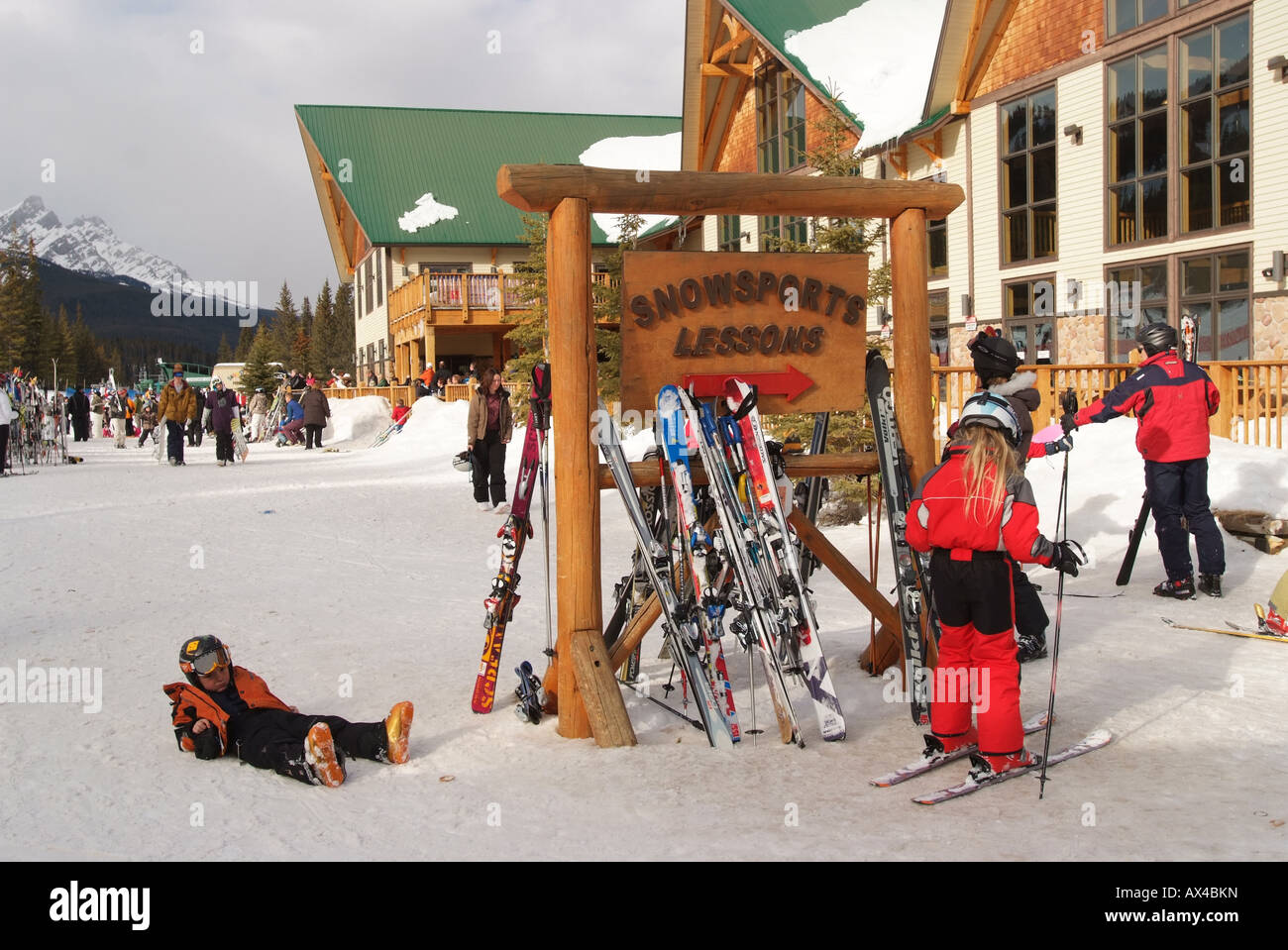 CANADA Alberta Banff Parc national Banff Mount Norquay ski Banque D'Images