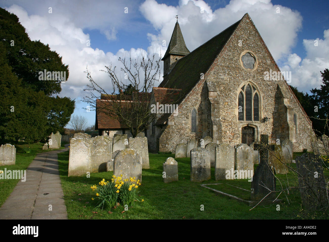 L'ÉGLISE DE ST THOMAS WARBLINGTON RINGOT Havant Hampshire Banque D'Images