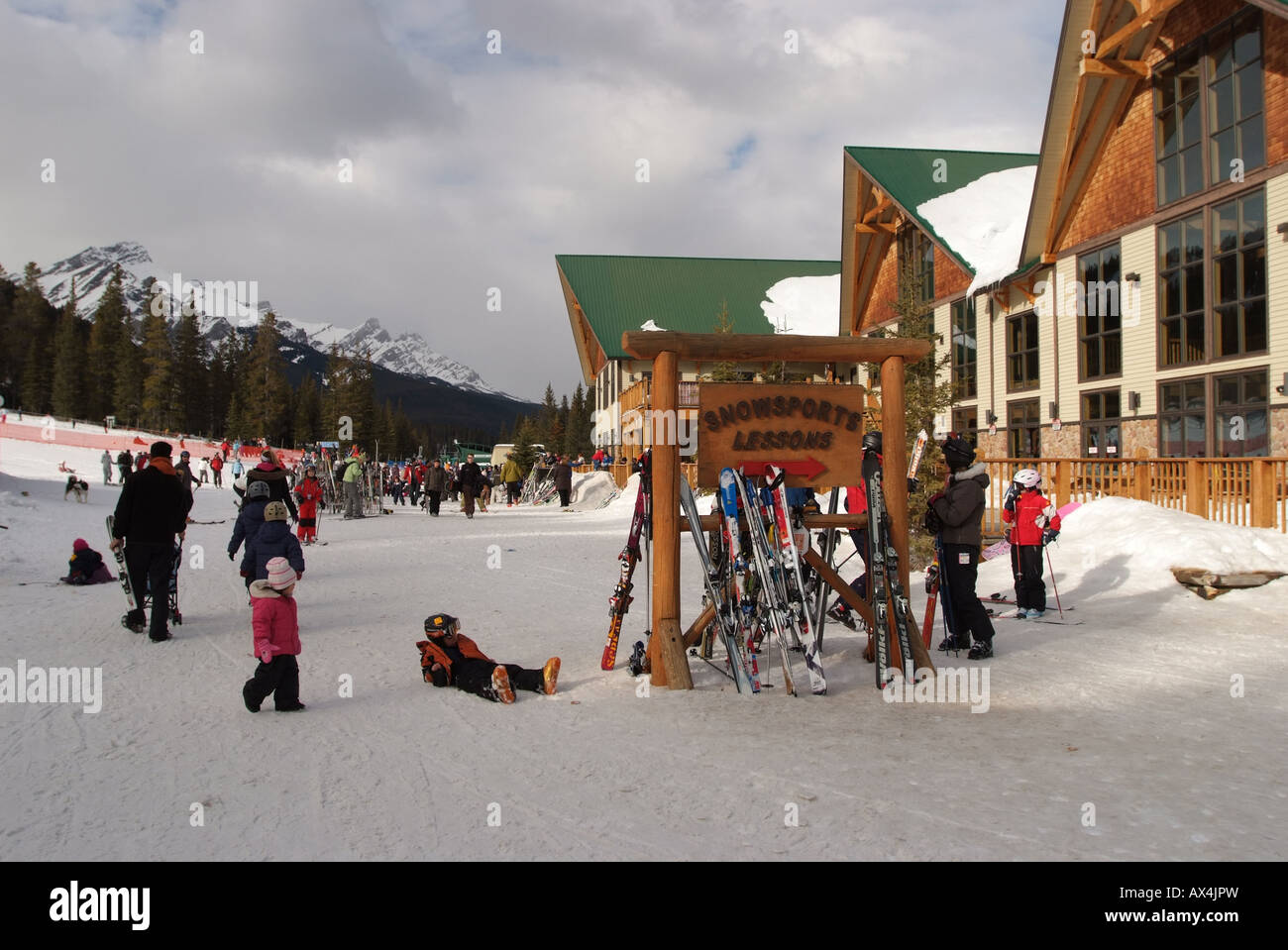 CANADA Alberta Banff Parc national Banff Mount Norquay ski Banque D'Images