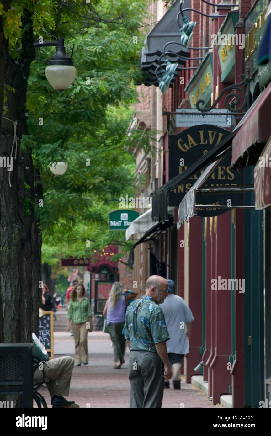 Gaffer Market Street New York District Corning Steuben Comté Finger Lakes Region Banque D'Images