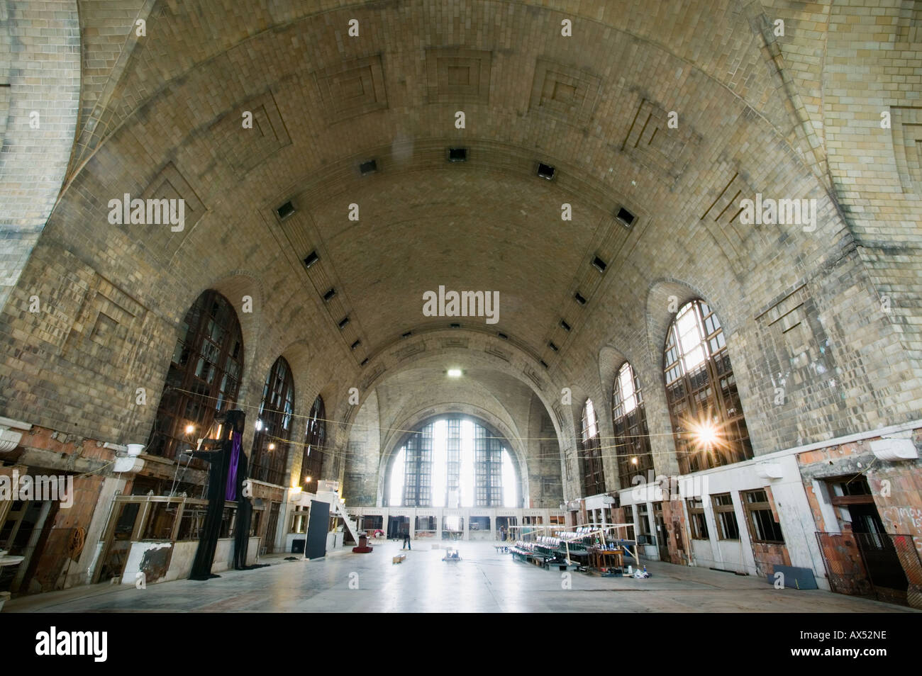 L'ancien terminal central railroad station Buffalo New York en rénovation 2006 Banque D'Images