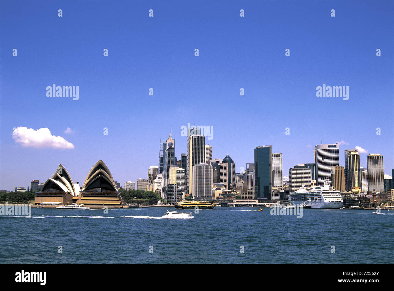 Ville et le port Sydney Australie Banque D'Images