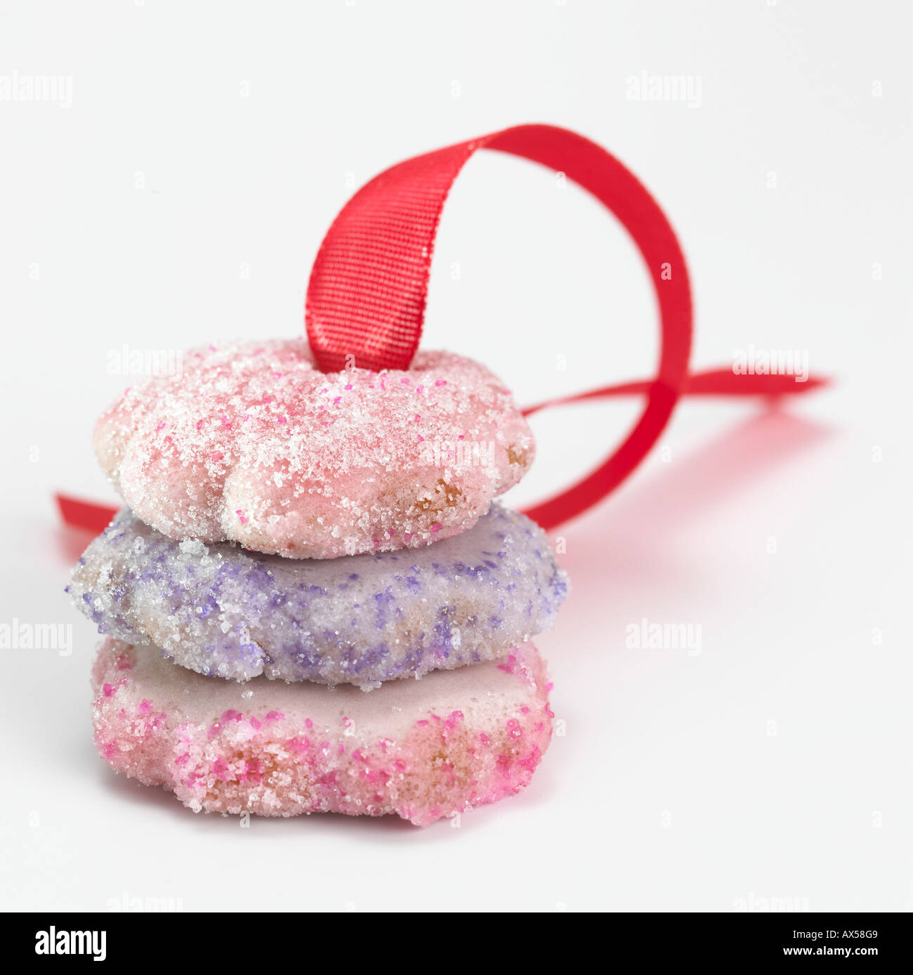 Les cookies pour décoration d'arbre de Noël Banque D'Images