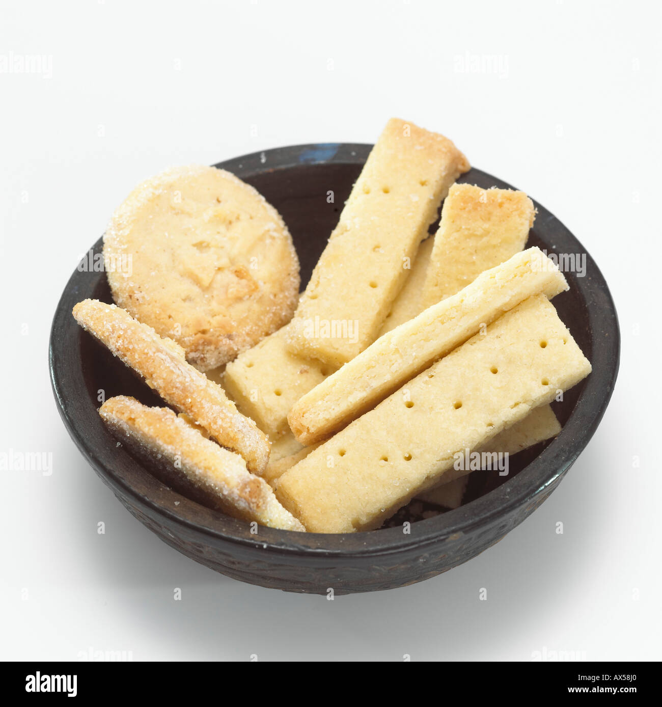 Biscuits dans un bol Banque D'Images