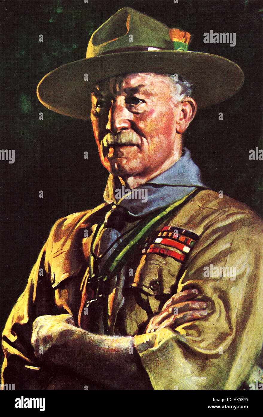 ROBERT BADEN-POWELL (1857-1941) soldat anglais et fondateur du Mouvement Scout Banque D'Images