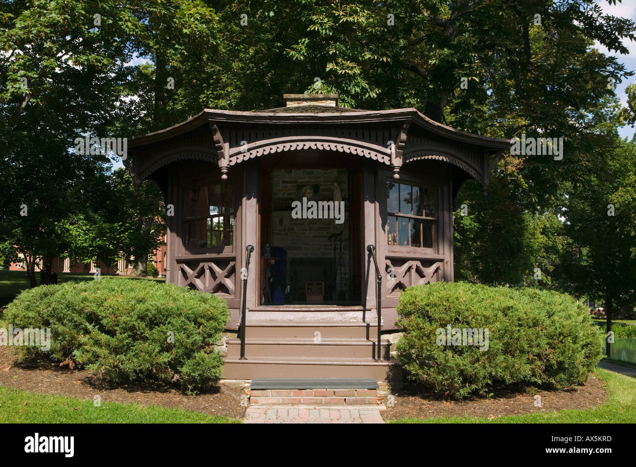 Mark Twain Study Elmira Township du comté de New York où il écrit Huckleberry Finn et Tom Sawyer Banque D'Images
