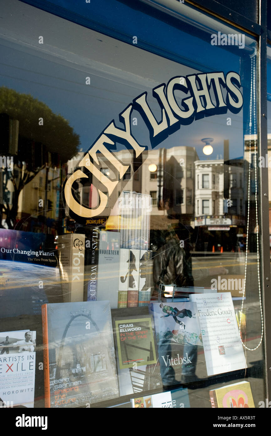 City Lights bookstore de North Beach à San Francisco Banque D'Images
