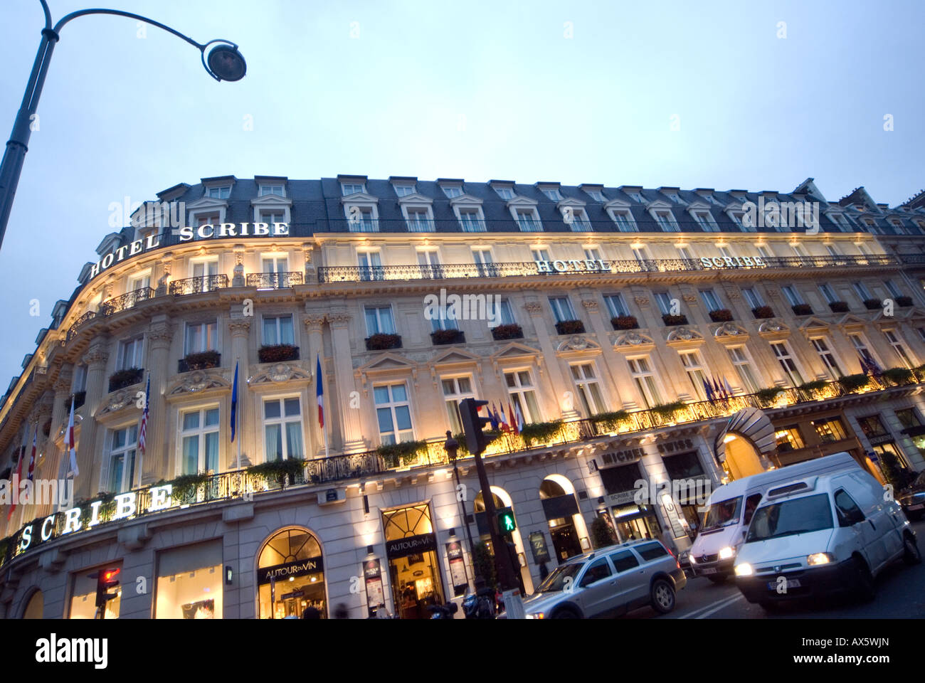 Hotel Scribe Paris France Banque D'Images