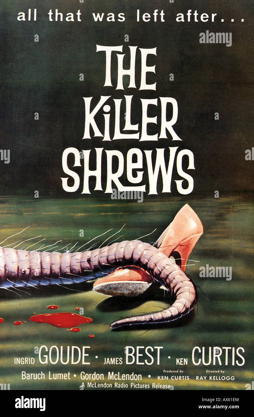 Le tueur de musaraignes poster pour 1959 Hollywood Pictures film Banque D'Images