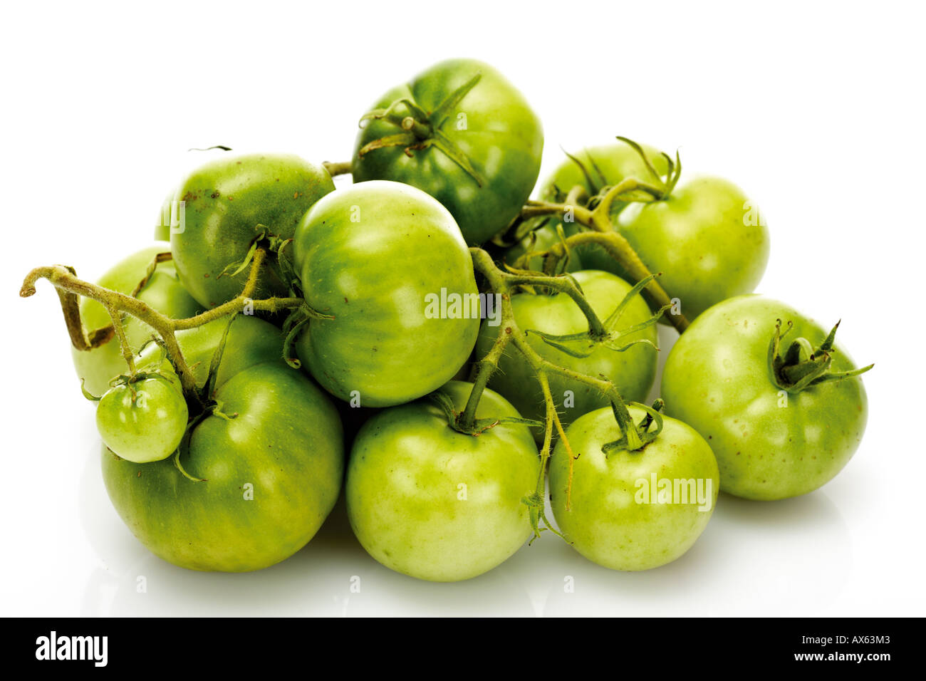 Tomates vertes Banque D'Images