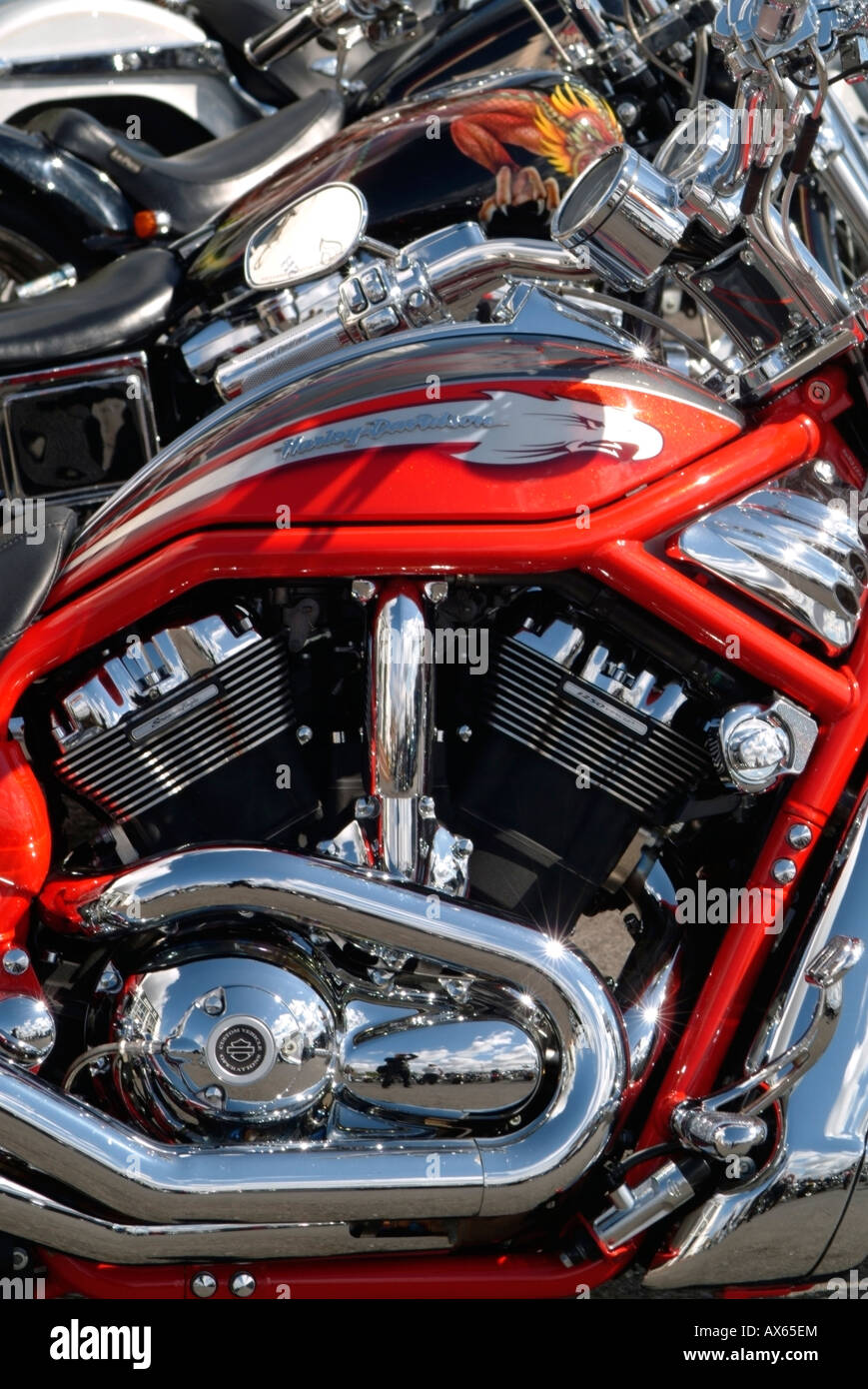 Moteur Harley Davidson Banque D'Images