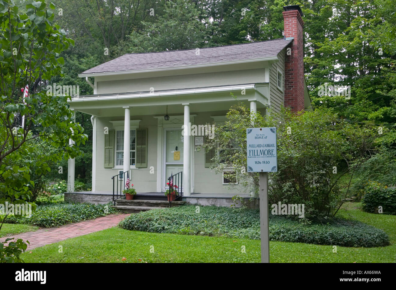 Treizième Président Millard Fillmore construit sa propre maison East Aurora New York Ohio Comté Banque D'Images