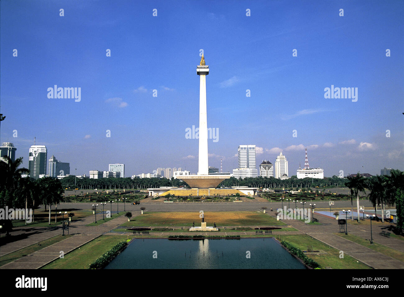Monument National en place Merdeka Jakarta Indonésie Banque D'Images