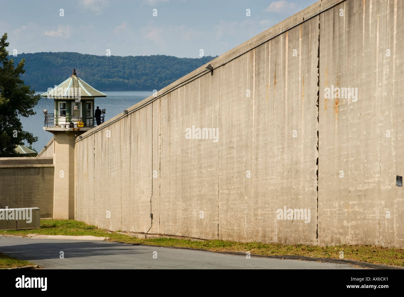 La prison de Sing Sing légendaire jusqu'à la rivière Ossining New York Westchester County on the Hudson Banque D'Images
