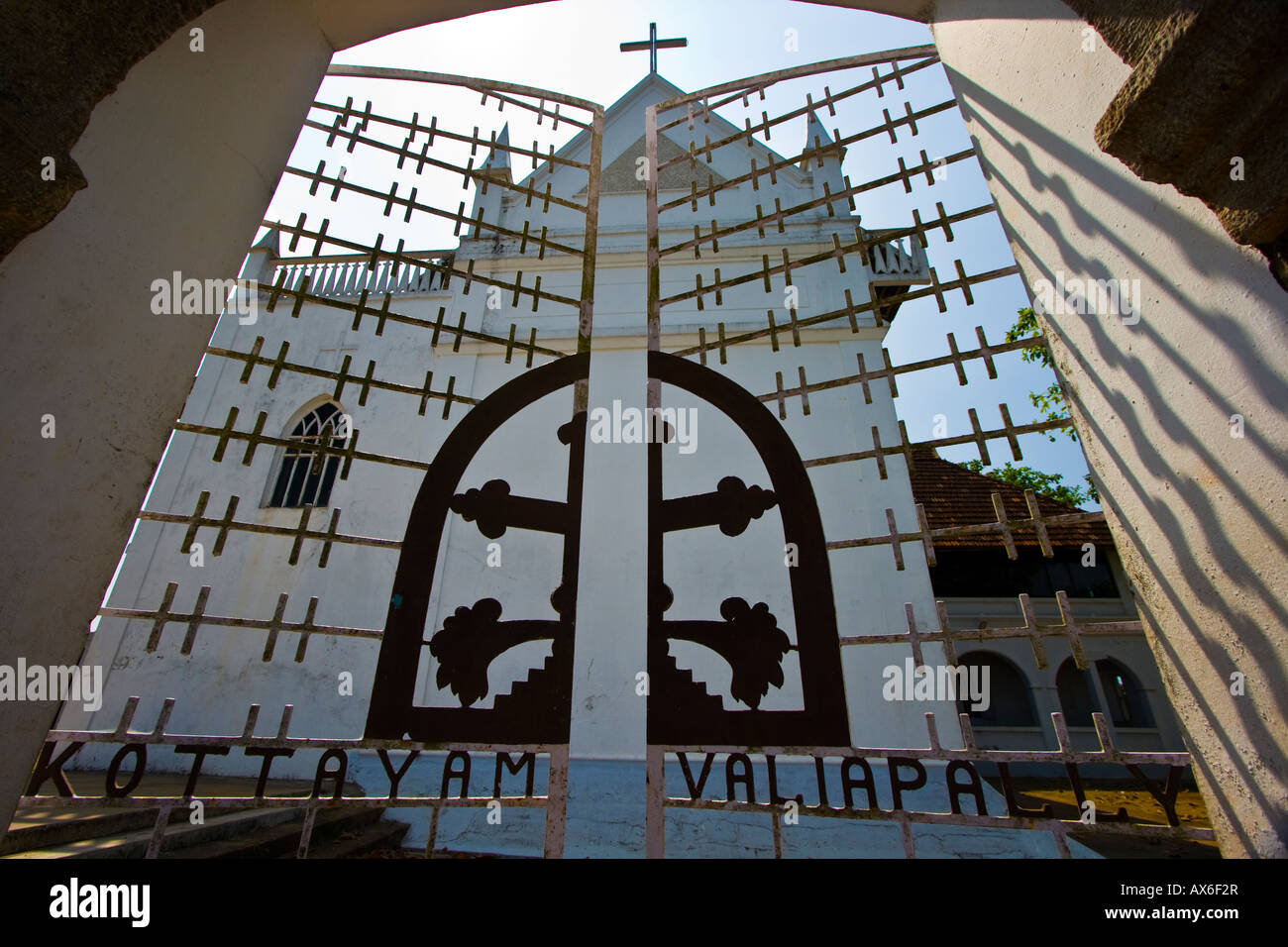 Valiapally Église chrétienne orthodoxe syrienne à Kottayam Inde Banque D'Images