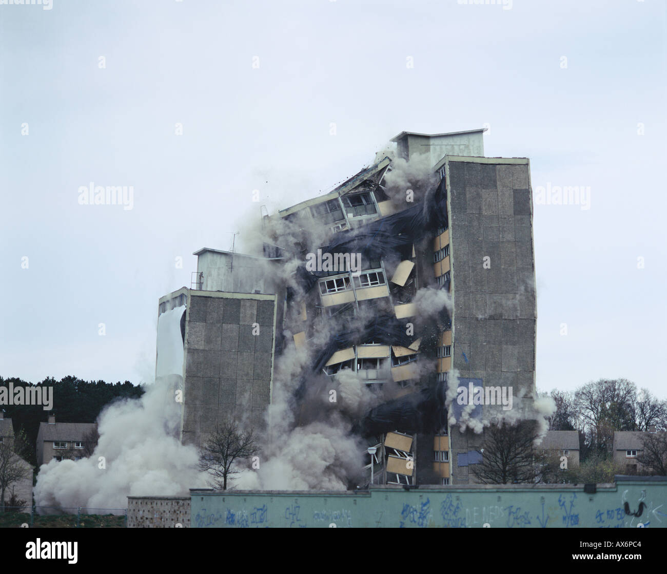 La démolition du bâtiment Banque D'Images