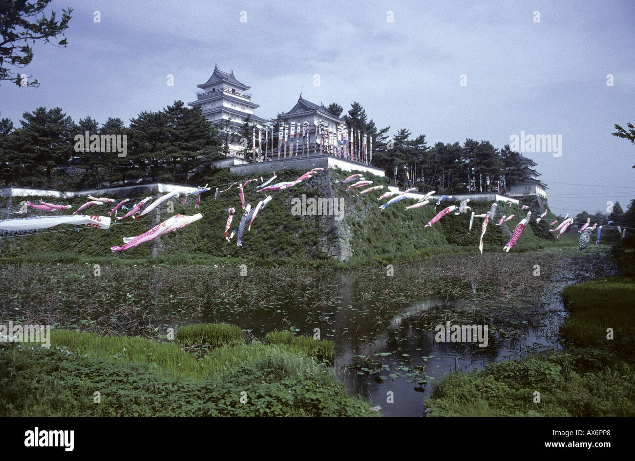 Château de Shimabara Kyushu au Japon Banque D'Images