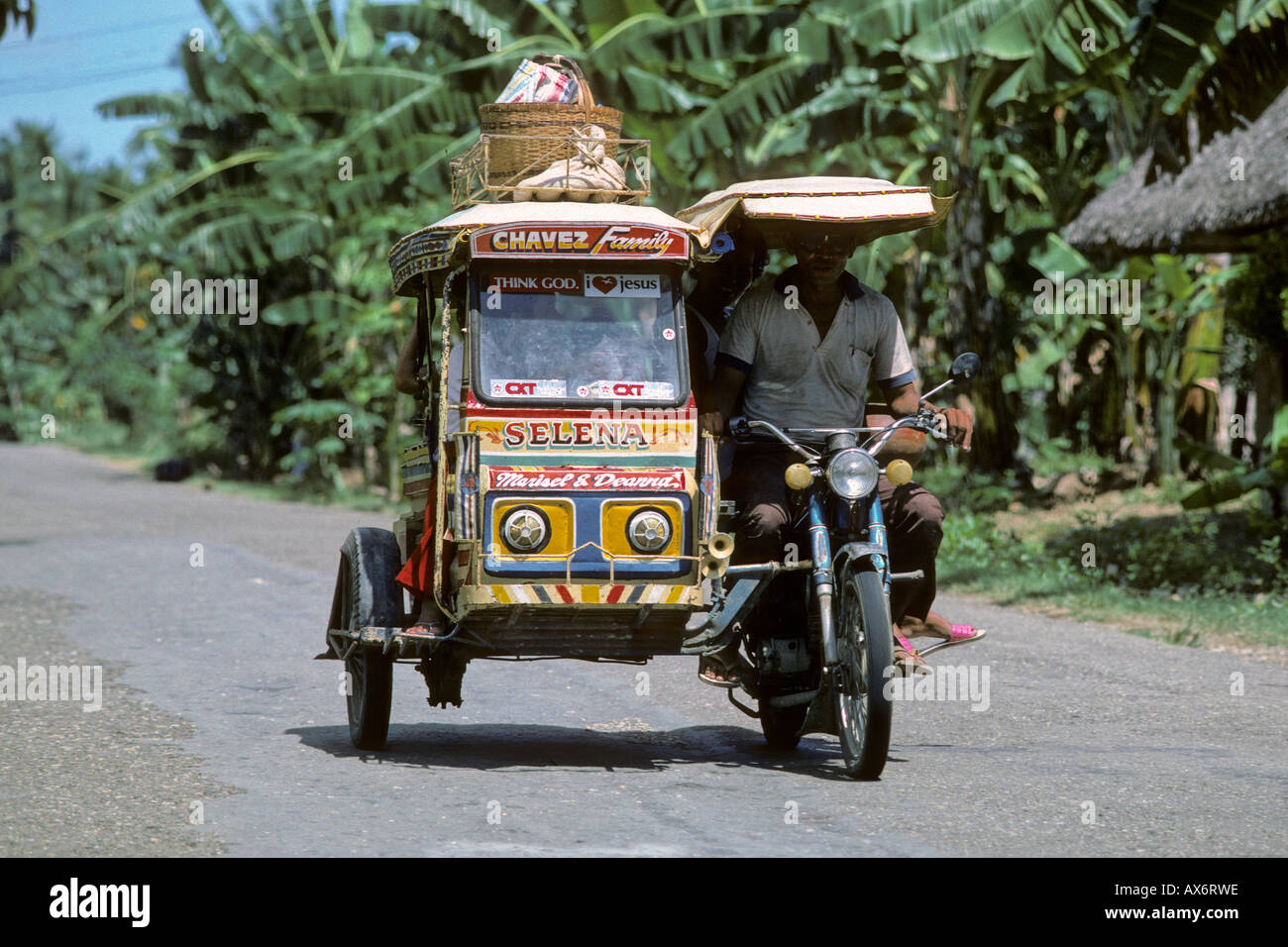 Moto taxi Cebu Philippines Banque D'Images