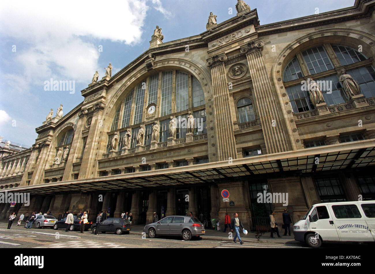 La gare du Nord à Paris, France Banque D'Images