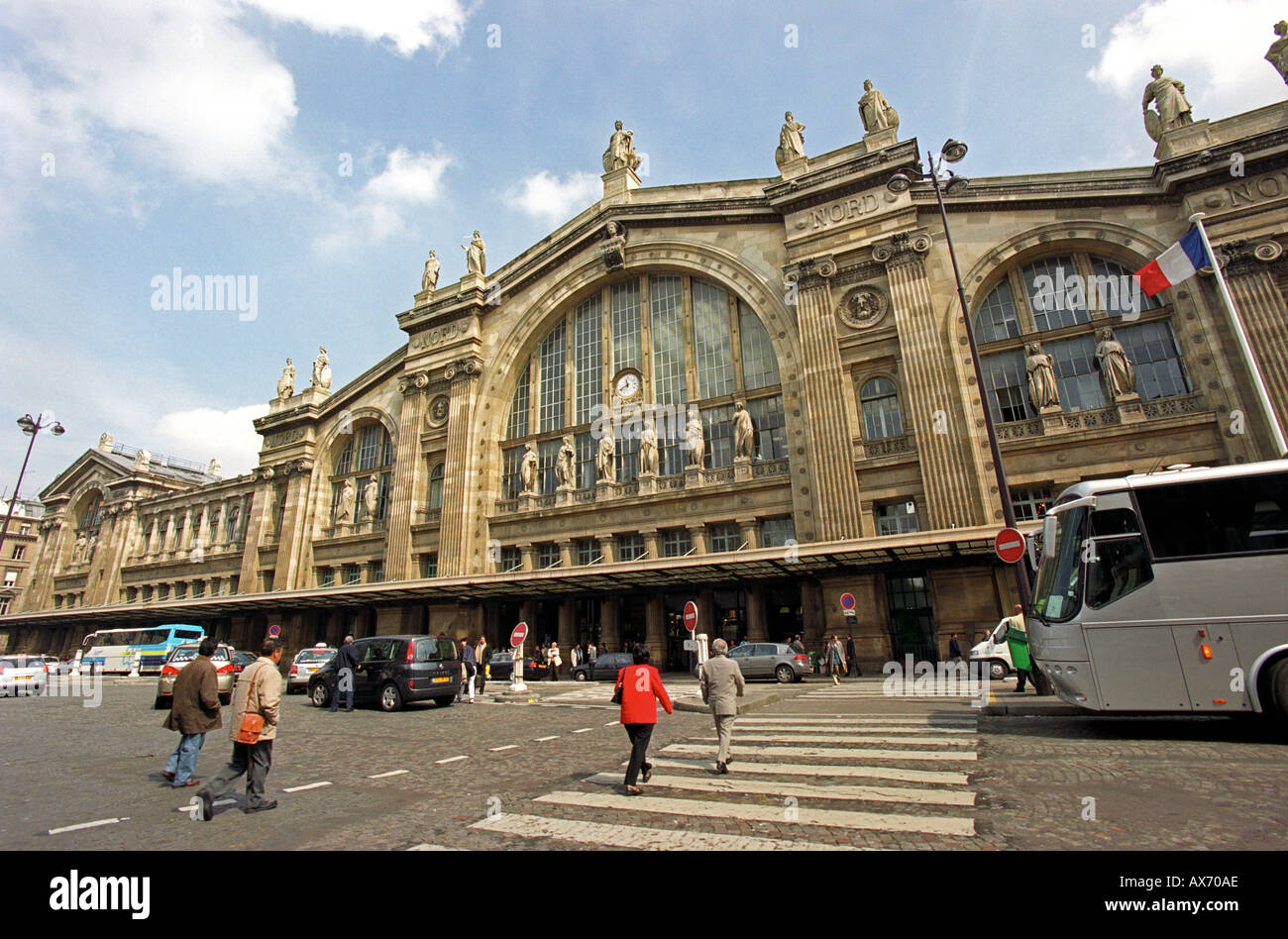 La gare du Nord à Paris, France Banque D'Images