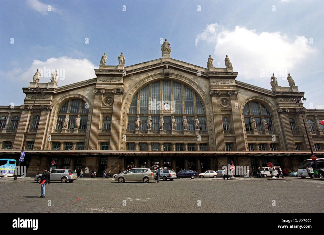 La gare du Nord à Paris, France Banque D'Images