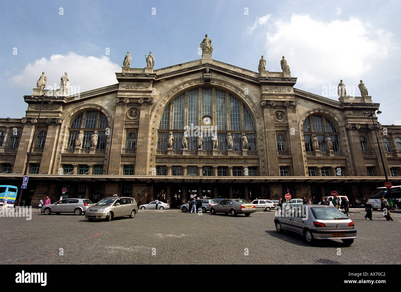 La gare du Nord à Paris, France Banque D'Images