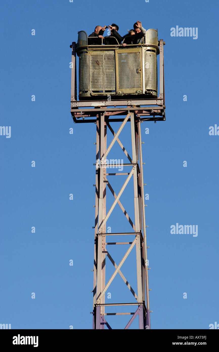 Fête foraine, ride dans Barcelone Tibidabo Banque D'Images