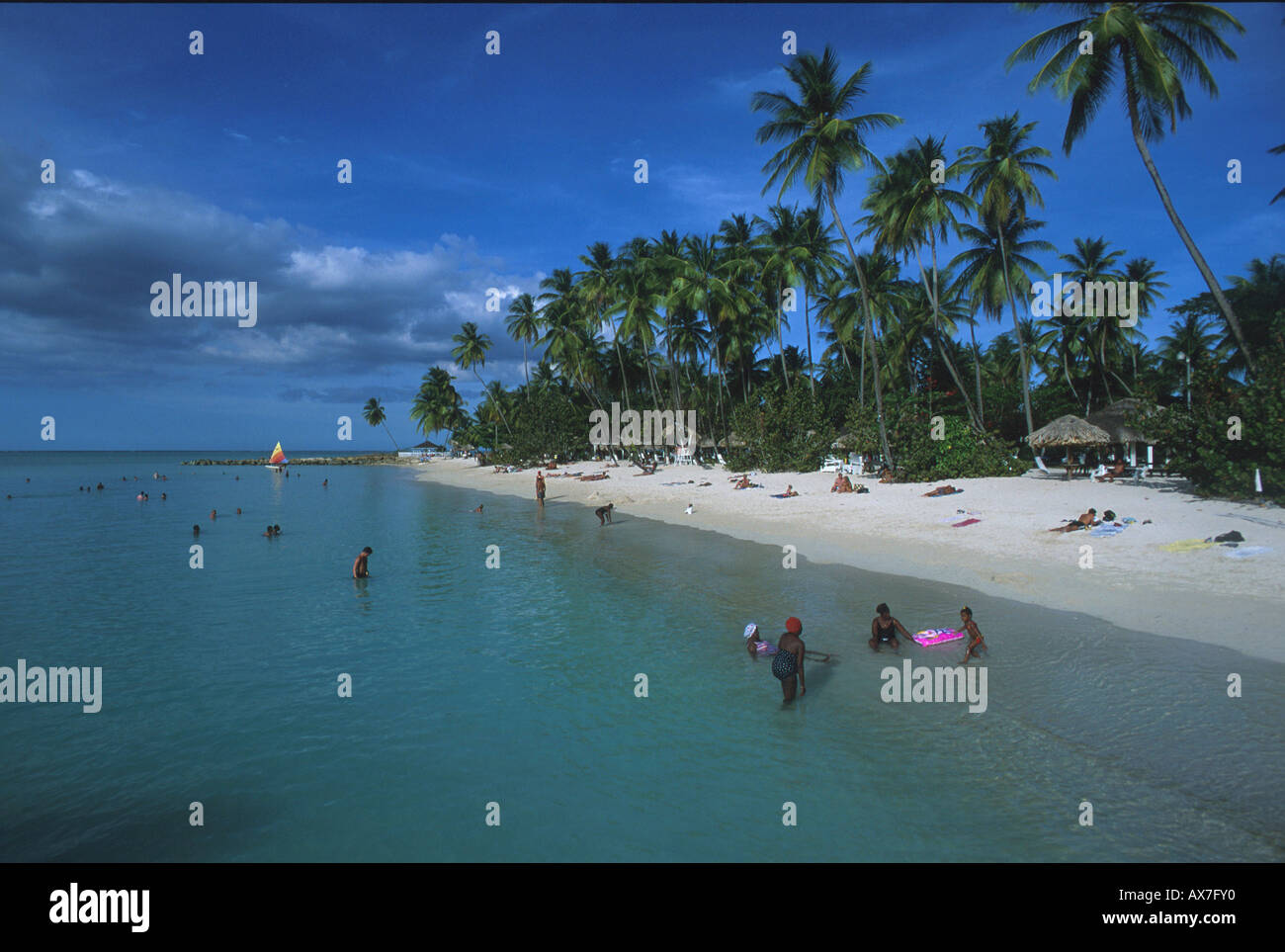 Strand, Pigeon Point, Tobago, Süd-amerika Altenbruchhausen Banque D'Images