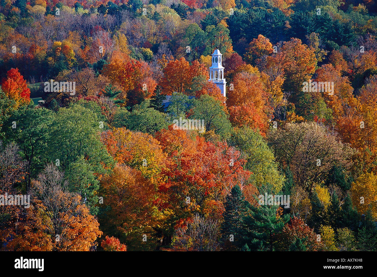 Vue de l'obélisque, Old Bennington, Vermont, Etats-Unis Banque D'Images