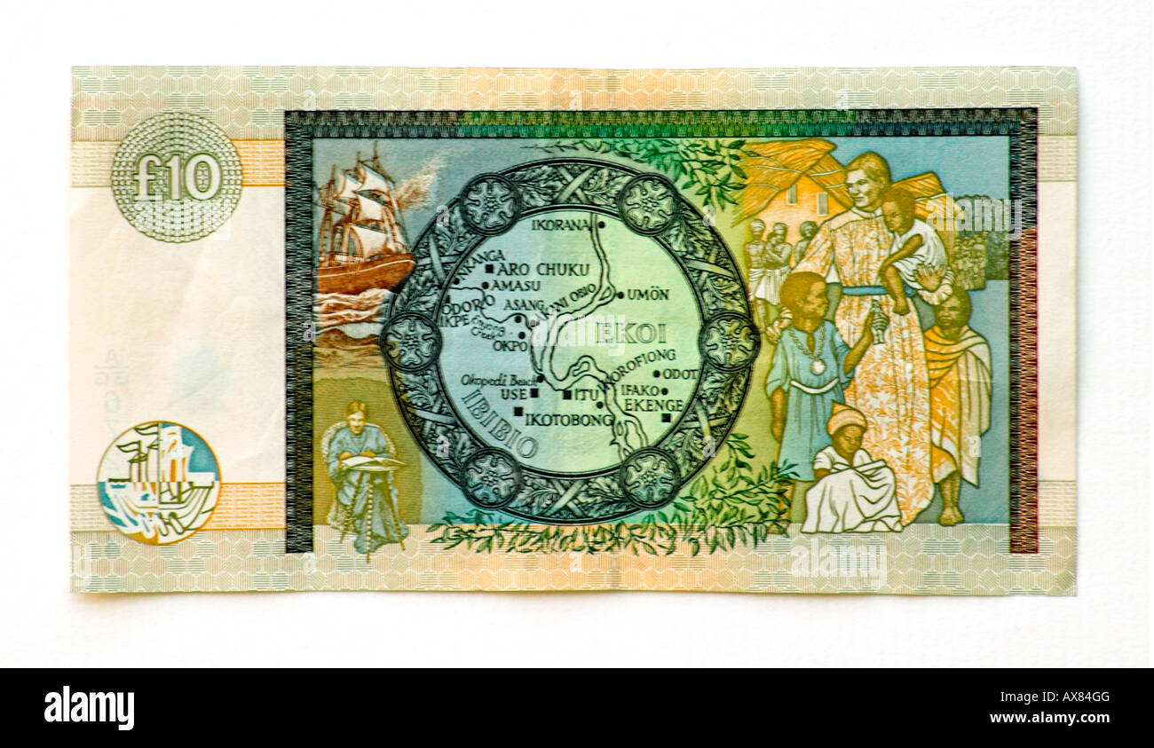L'Écosse 10 Pound bank note Banque D'Images