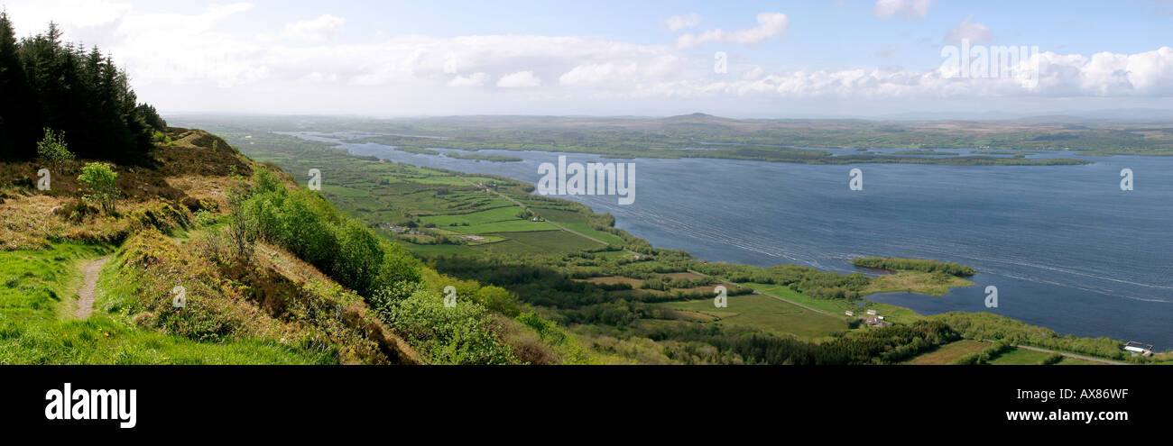 Co Fermanagh Lower Lough Erne Lough Navar de viewpoint Banque D'Images