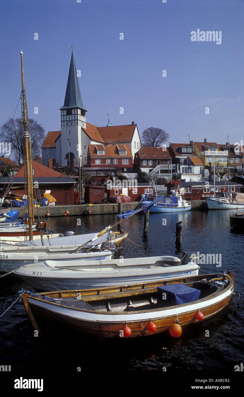 Bateaux au port, Ronne, Bornholm, Danemark, Europe Banque D'Images