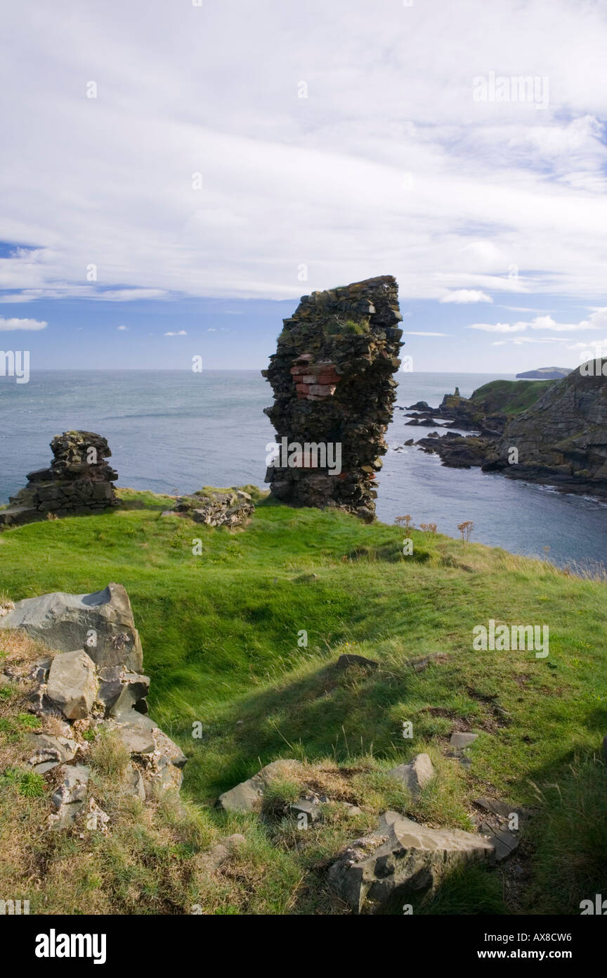 Château rapide près de St Abbs, Scottish Borders, Scotland Banque D'Images