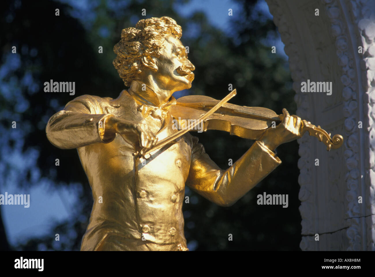 Monument de Johann Strauss dans le parc de la ville de Vienne Banque D'Images