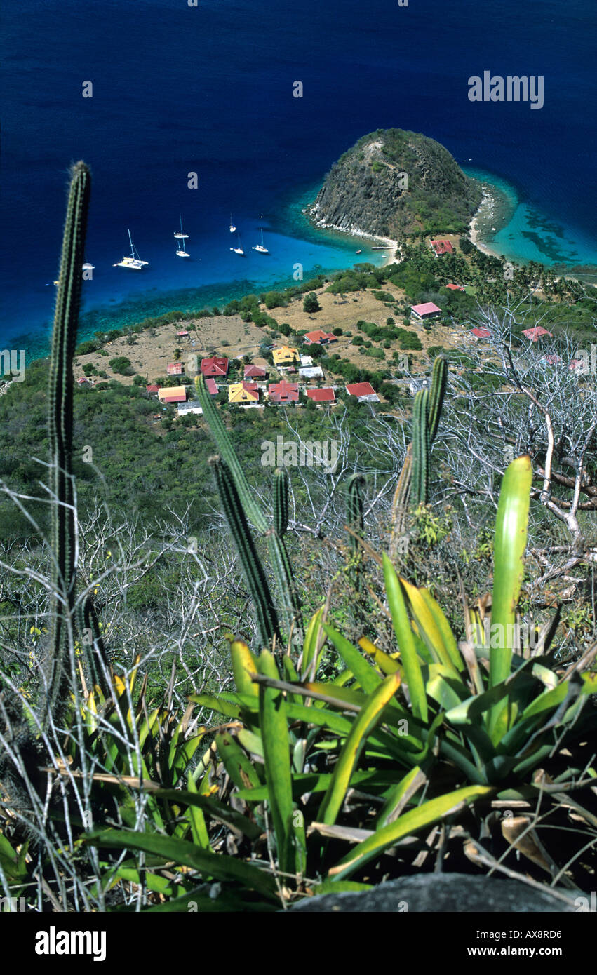 Îles des Saintes. La Guadeloupe. Le Pain de Sucre Banque D'Images
