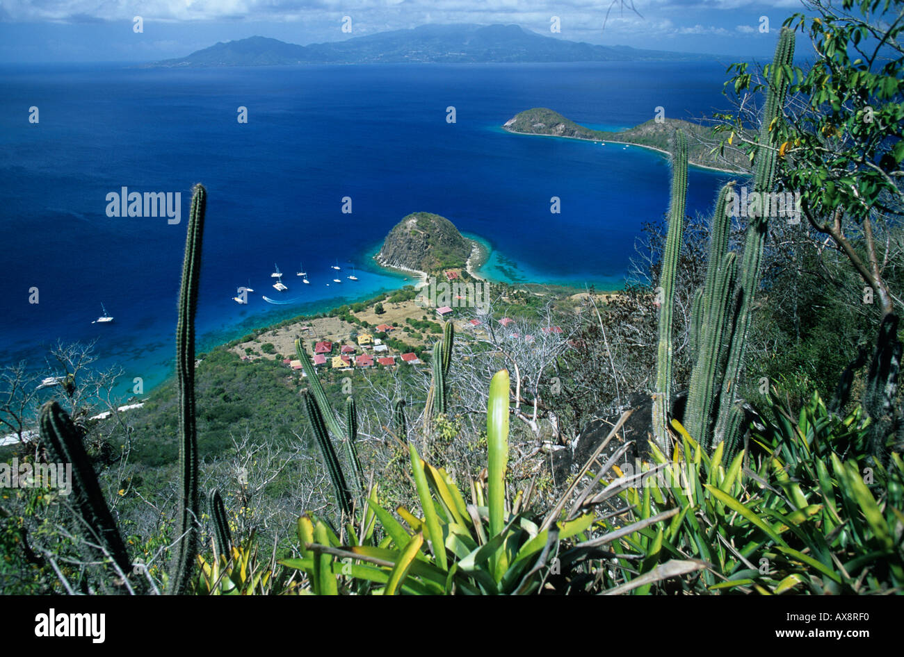 Îles des Saintes. La Guadeloupe. Le Pain de Sucre Banque D'Images