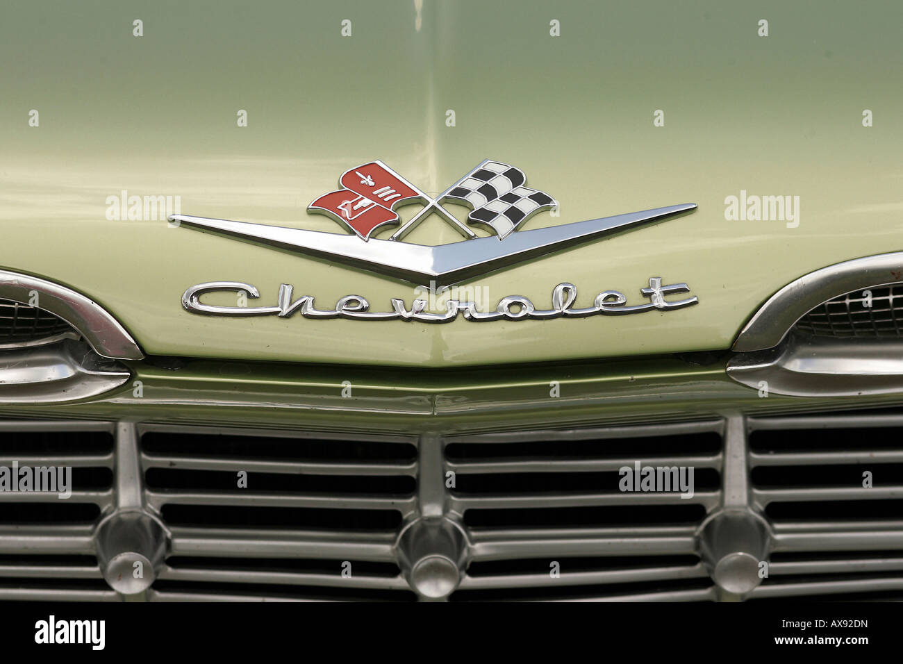 Chevrolet Corvette hood ornament Banque D'Images