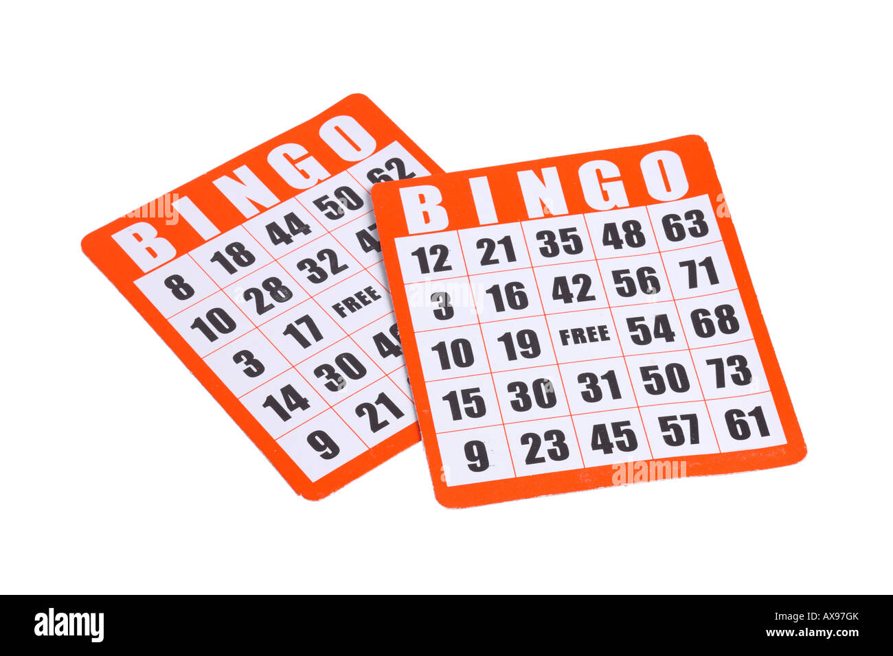 Bingo cards Banque d'images détourées - Alamy