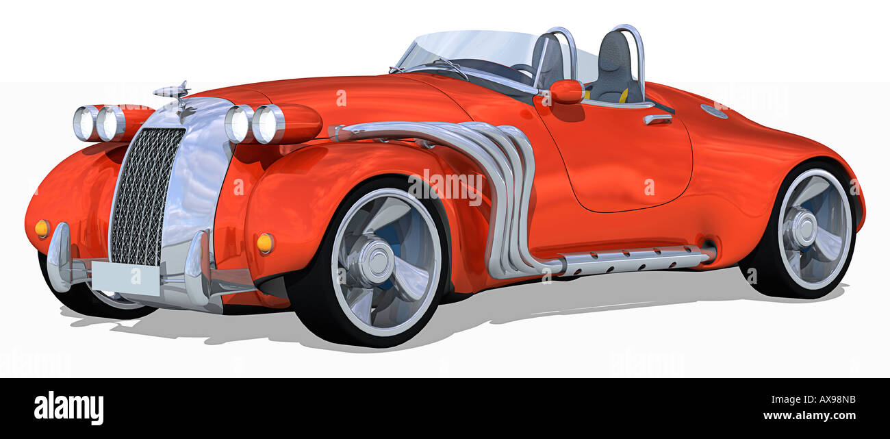 Rétro Roadster Banque D'Images