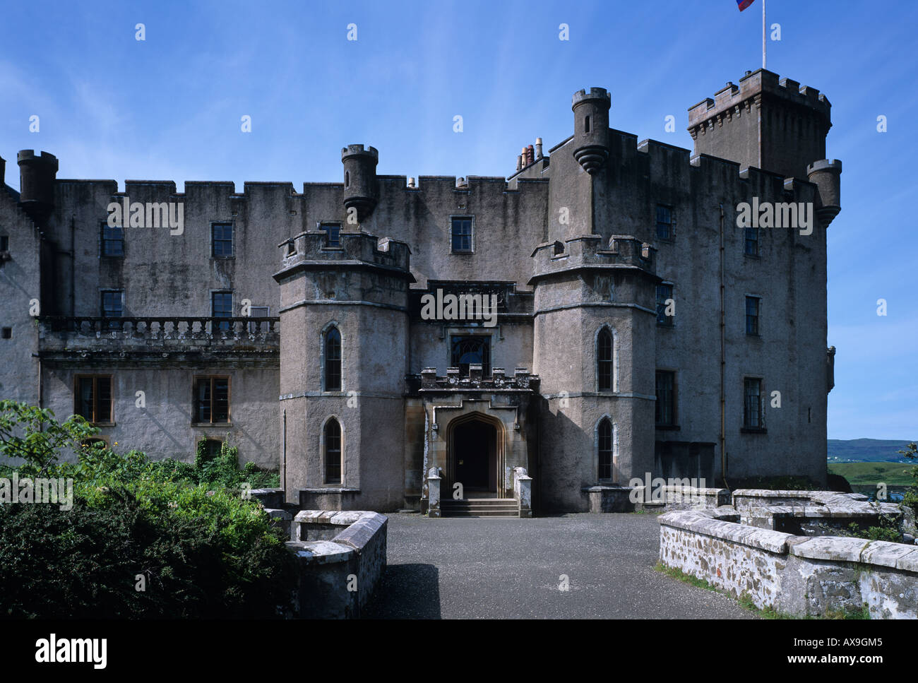 Le Château de Dunvegan, Isle of Skye Hébrides intérieures Highland Scotland UK Banque D'Images