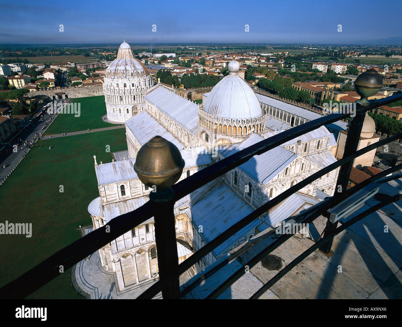 Avis de la Tour Penchée de Pise, Toscane, Italie Banque D'Images