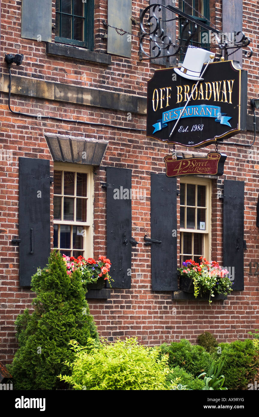 Le Off Broadway Restaurant à Charlottetown s quartier historique Prince Edward Island Canada Banque D'Images
