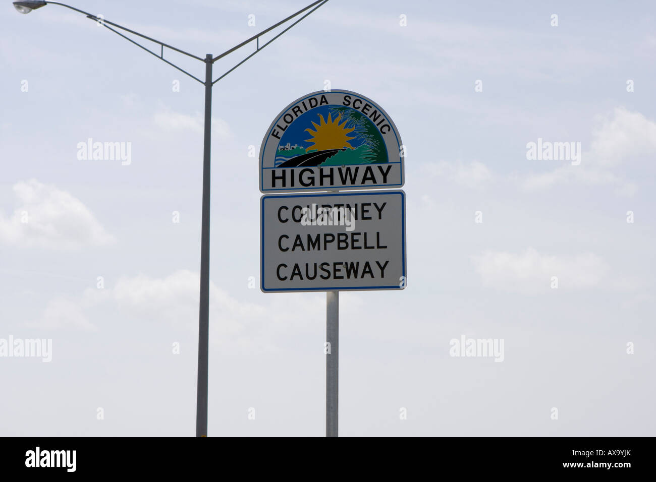 Florida Scenic Highway Sign Banque D'Images