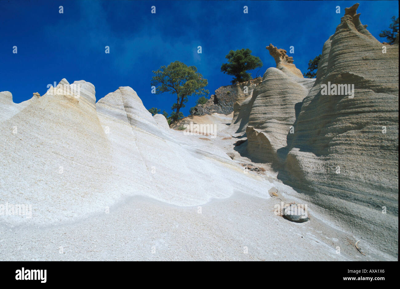 Paisaje Lunar, Mondlandschaft, Vilaflor, Teneriffa Kanarische Inseln, Spanien Banque D'Images