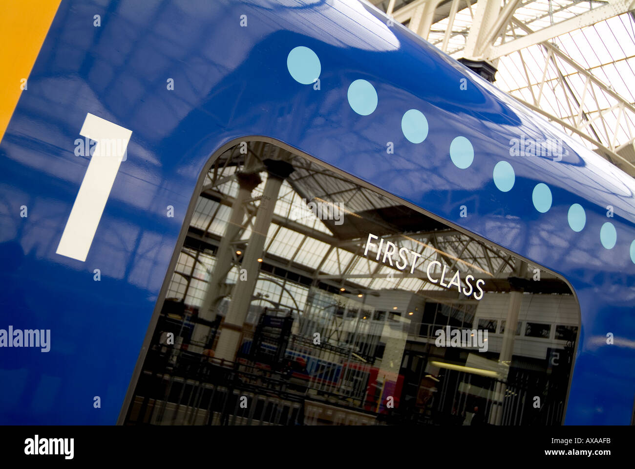Transport train première classe Banque D'Images