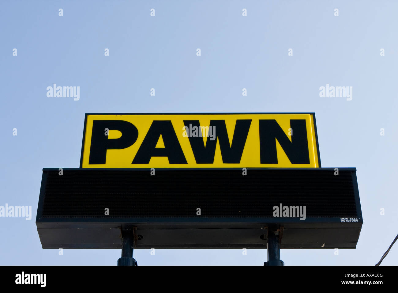 Pawn Shop signe Banque D'Images