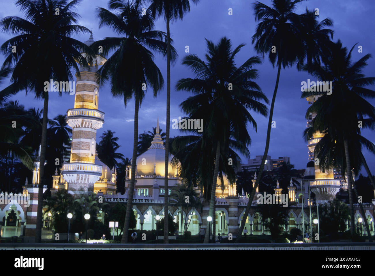 La Malaisie Kuala Lumpur Masjid mosquée Jamek Banque D'Images