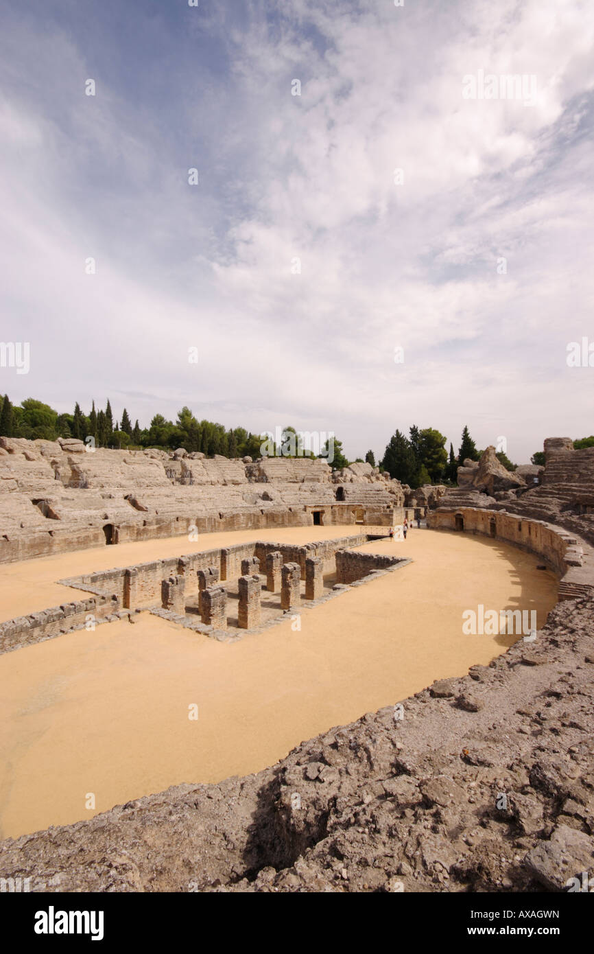 Amphithéâtre d'Italica Banque D'Images