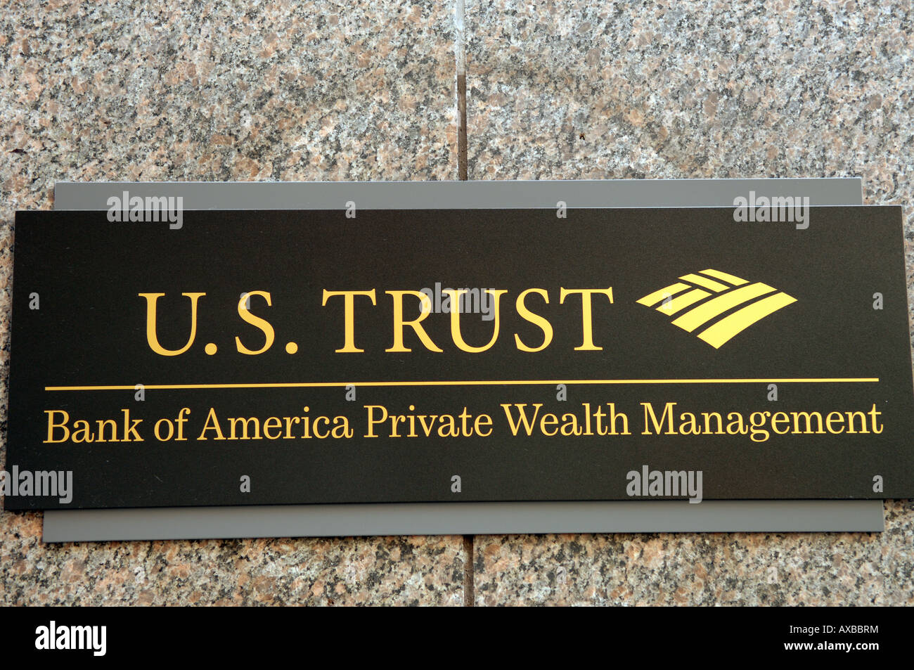 Les bureaux de l'U S Trust Bank of America Private Wealth Management à Midtown Manhattan Banque D'Images