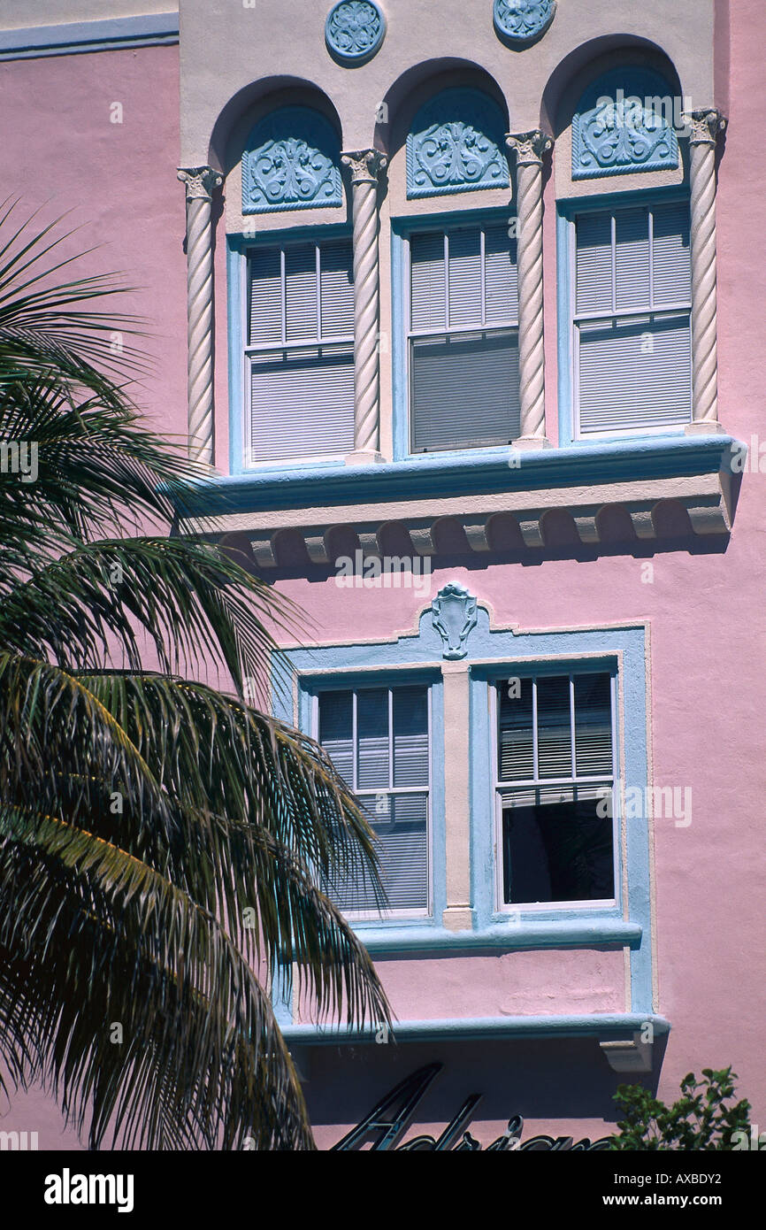 Adrian Hotel, Ocean Drive, Miami Beach, Floride USA Banque D'Images